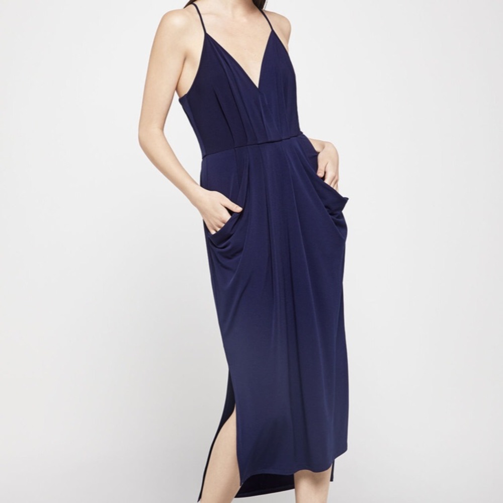 BCBG Dark Blue Dress with POCKETS! 🏆